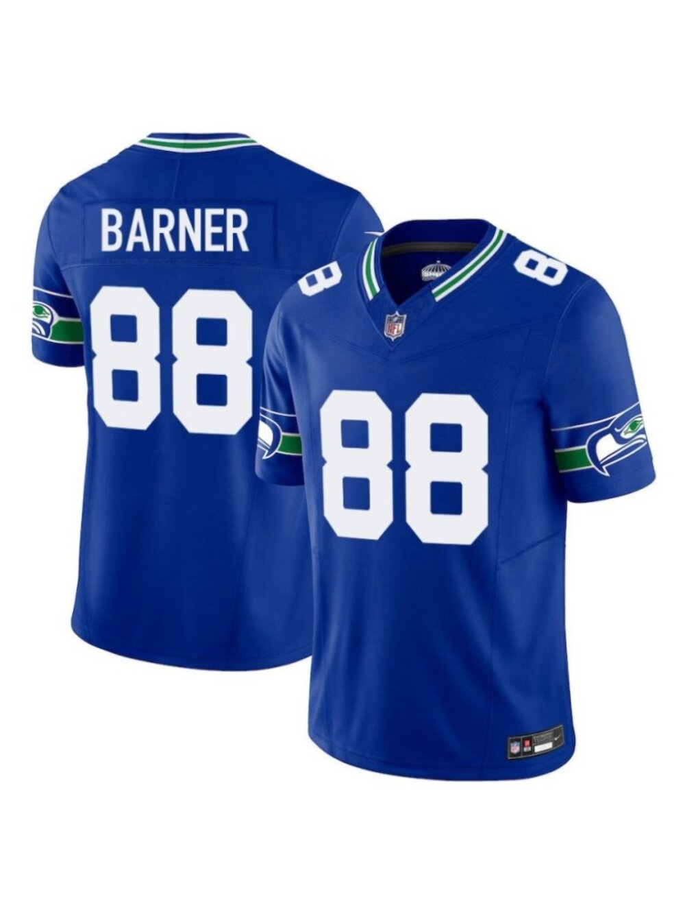Choose for Youths AJ Barner Vapor Stitched Jersey Royal Blue